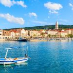 92952020 – fishing boat mooring in supetar port, brac island, croatia