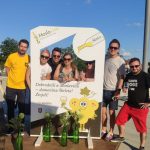 Moslavački plakat na glavnom trgu